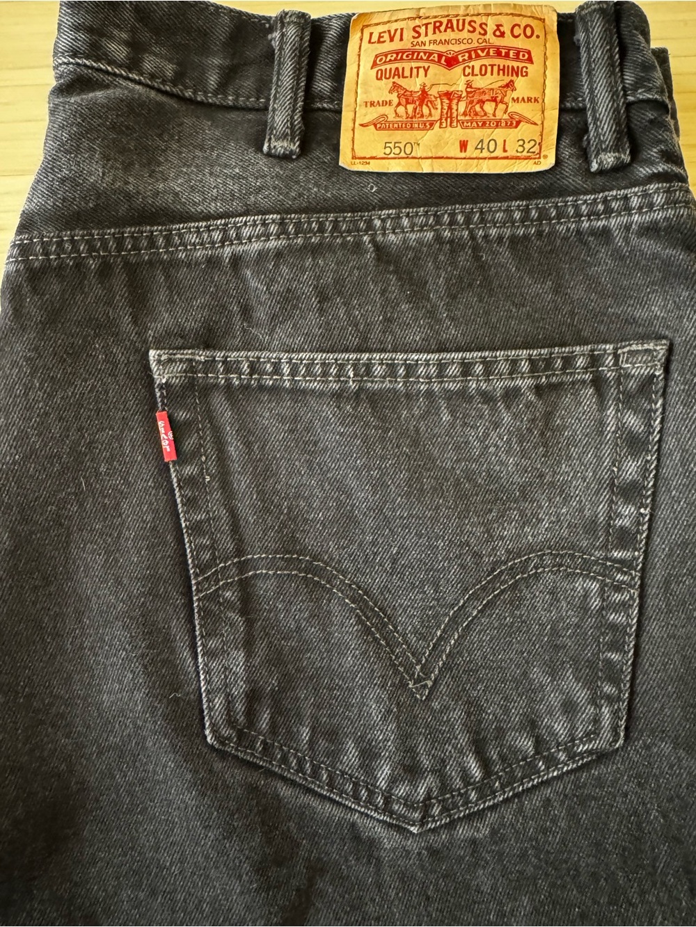 Levi's 550 Relaxed Fit Jeans Black